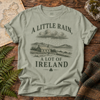 A Little Rain, A Lot of Ireland T-Shirt — Bay — Áit Standard Catalog Mockup v1