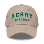 Derry Irish Heritage Dad Hat in stone