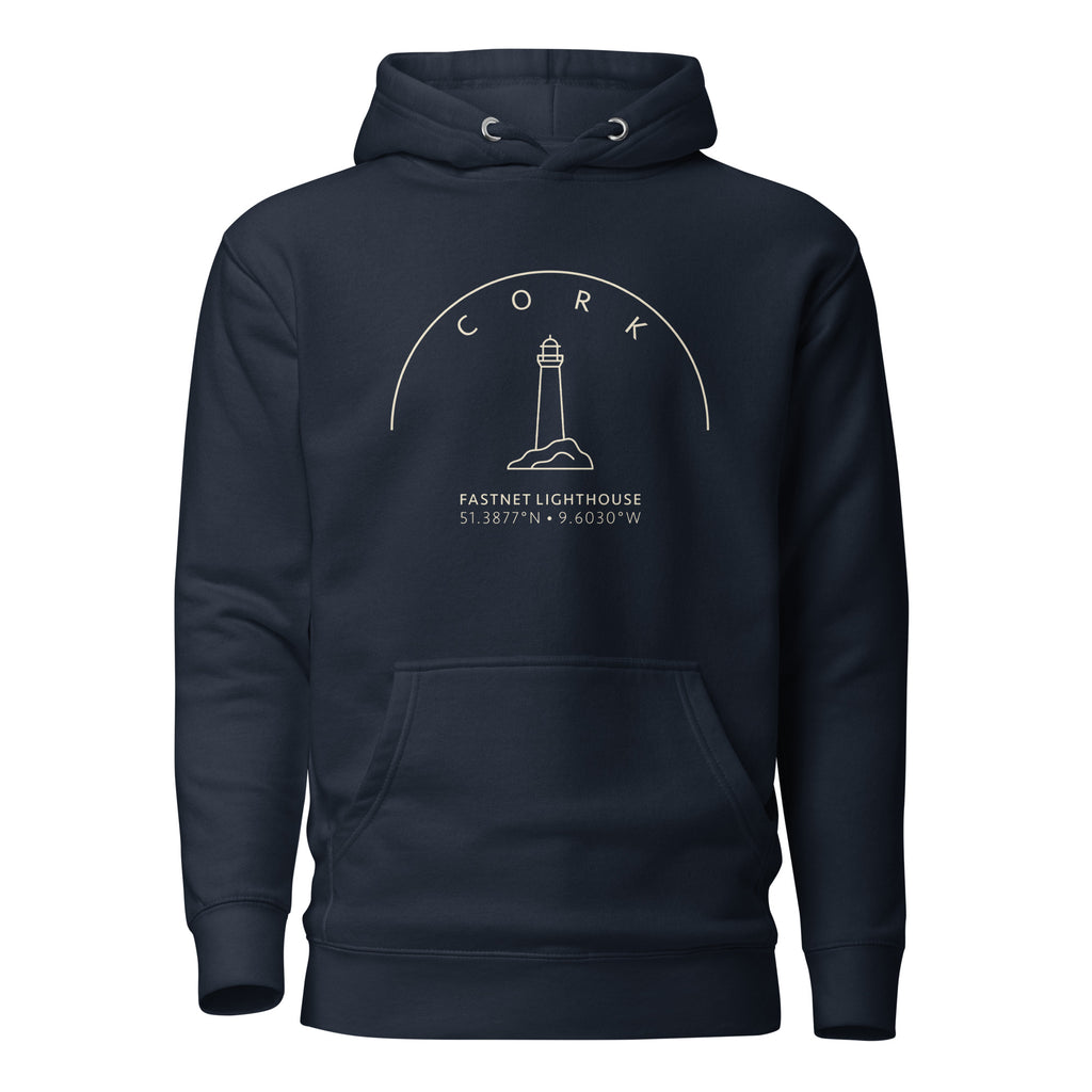 Fastnet Merchandise Cork Fastnet Lighthouse | Signature Hoodie – Áit Apparel