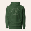 Leixlip Wonderful Barn hoodie front view on warm ivory background