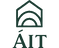 Logo of ÁIT with a green house-like symbol above the text