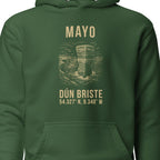 Mayo Dún Briste hoodie chest design detail