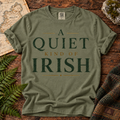A Quiet Kind of Irish T-Shirt — Sage — Áit Standard Catalog Mockup v1