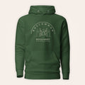 Roscommon Boyle Abbey hoodie front view on warm ivory background