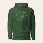 Roscommon Boyle Abbey hoodie front view on warm ivory background
