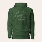 Tipperary Rock of Cashel hoodie front view on warm ivory background