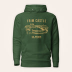 Meath Trim Castle hoodie front view on warm ivory background