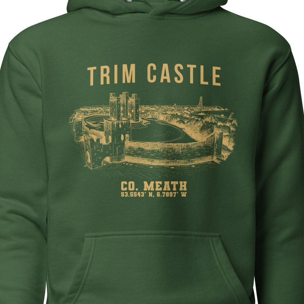 Meath Trim Castle hoodie chest design detail