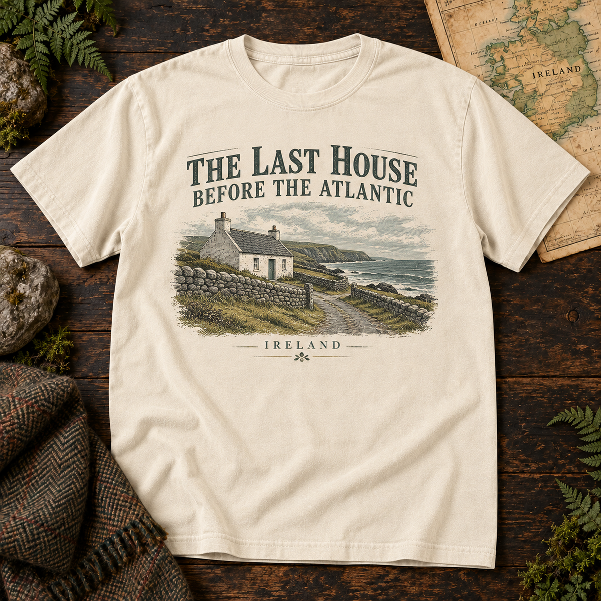 The Last House Before the Atlantic T-Shirt — Ivory