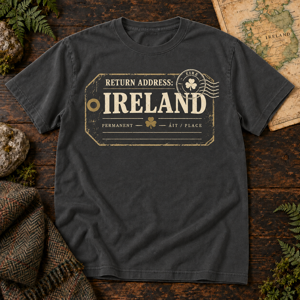 Return Address: Ireland T-Shirt — Pepper