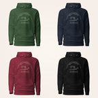 Westmeath Athlone Castle hoodie in forest green navy maroon and black