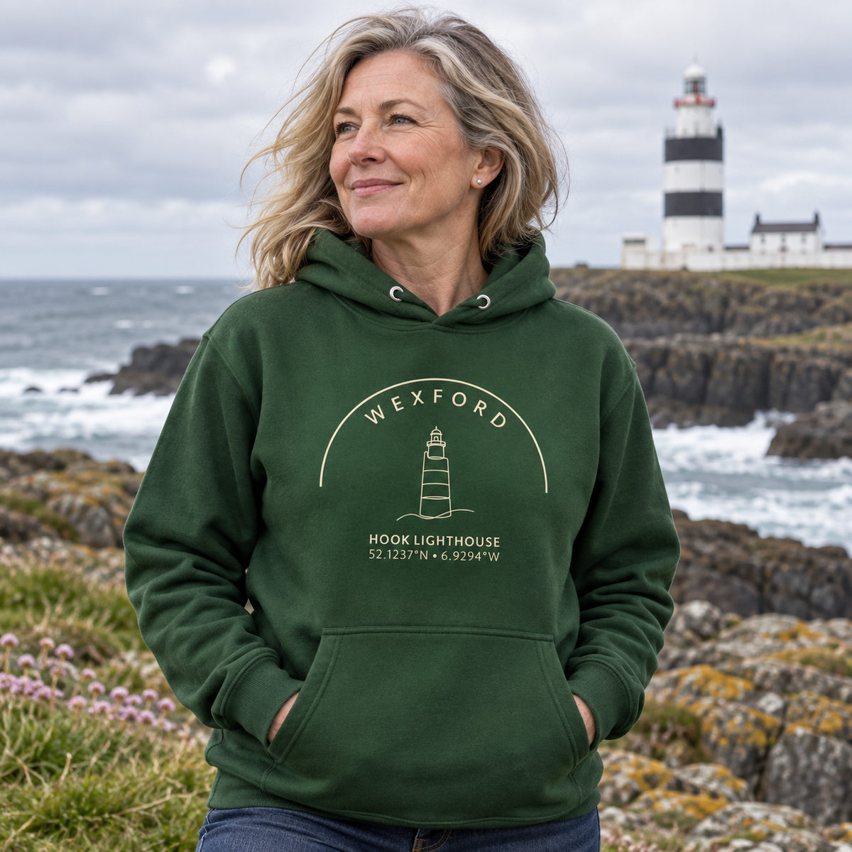 Wexford Hook Lighthouse hoodie female